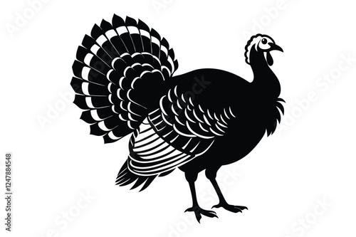 vector illustration of a turkey
