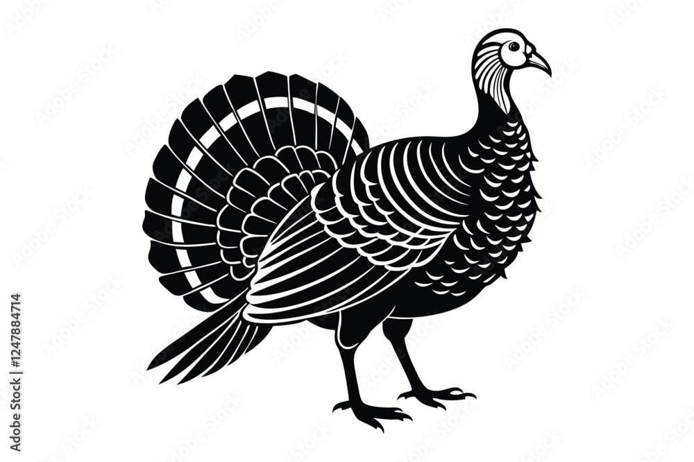 turkey vector illustration on white background turkey vector illustration on white background