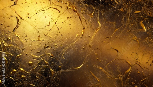 Golden Texture Abstract Background_