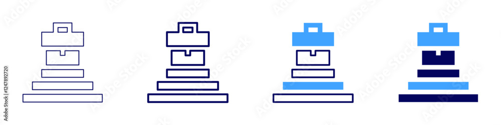 Success mindset techniques icon in 4 different styles. Thin Line, Line, Bold Line, Duotone. Duotone style. Editable stroke Success mindset techniques icon in 4 different styles. Thin Line, Line, Bold Line, Duotone. Duotone style. Editable stroke