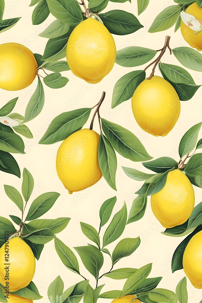 Digital fruits yellow lemons patterns abstract graphic poster background Digital fruits yellow lemons patterns abstract graphic poster background