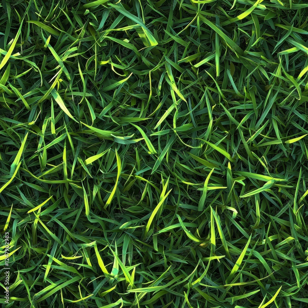 Lush Green Grass Texture - Seamless Pattern for Background Lush Green Grass Texture - Seamless Pattern for Background