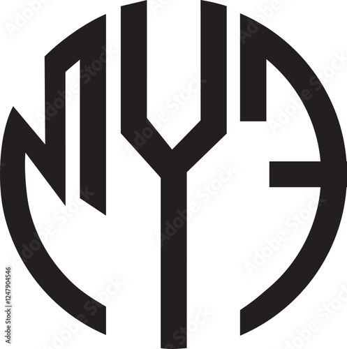 Free Download MYF circle logo design - GFXLoad