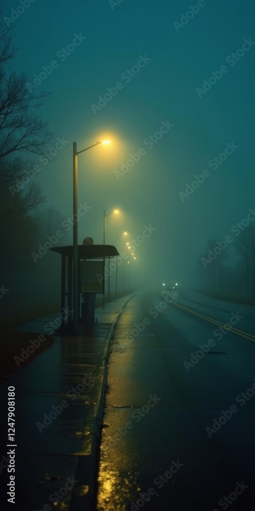 Naklejka premium abandoned structure at night with red neon lights ideal for urban, travel, and nightlife concepts in design projects.