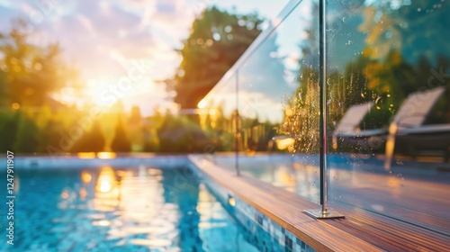 Glass Fencing  Glass fences around patios or pools add a modern  transparent touch  offering safety without obstructing the view  perfect for open outdoor spaces. 
