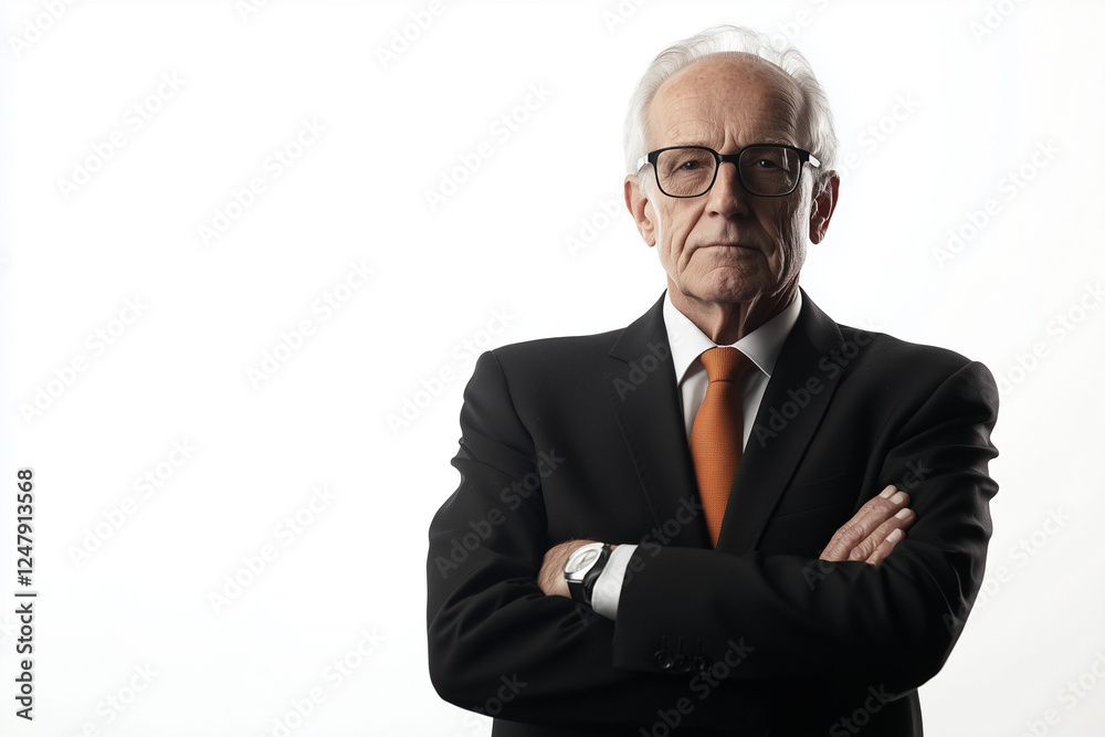 Portrait of successful businessman, Chief executive officer boss isolated on white background, Senior employer on white background. Portrait of successful businessman, Chief executive officer boss isolated on white background, Senior employer on white background.