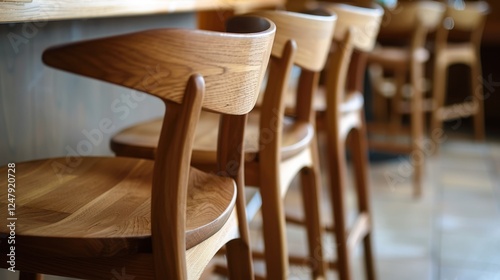 Bar Stool: A bar stool is a tall chair designed for bars or high counters, often equipped with a footrest and back support for extra comfort while seated.
