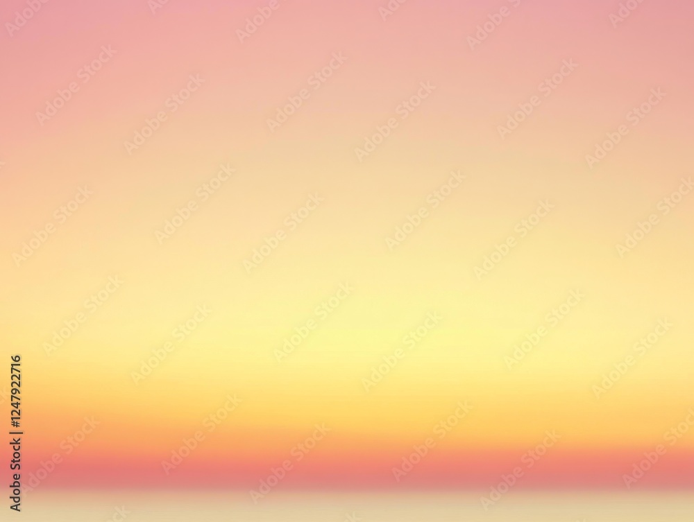 Naklejka premium Pastel sunset sky gradient background, ocean horizon