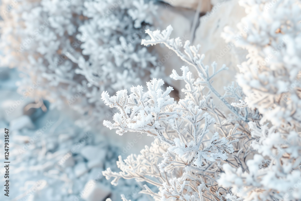 Beautiful background image of hoarfrost in nature close up. Beautiful background image of hoarfrost in nature close up.