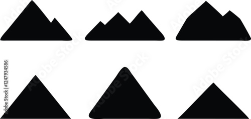 Mountain vector icon art design