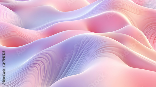 Abstract pink and purple waves background, design element