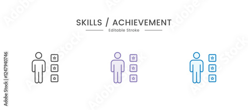 Soft skills icon set. Containing communication, empathy, assertiveness, personality, problem-solving, creativity icon
