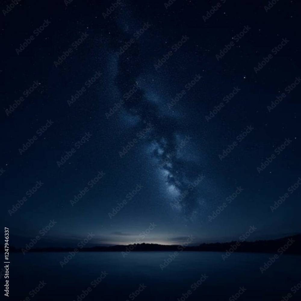 Fototapeta premium night sky and moon