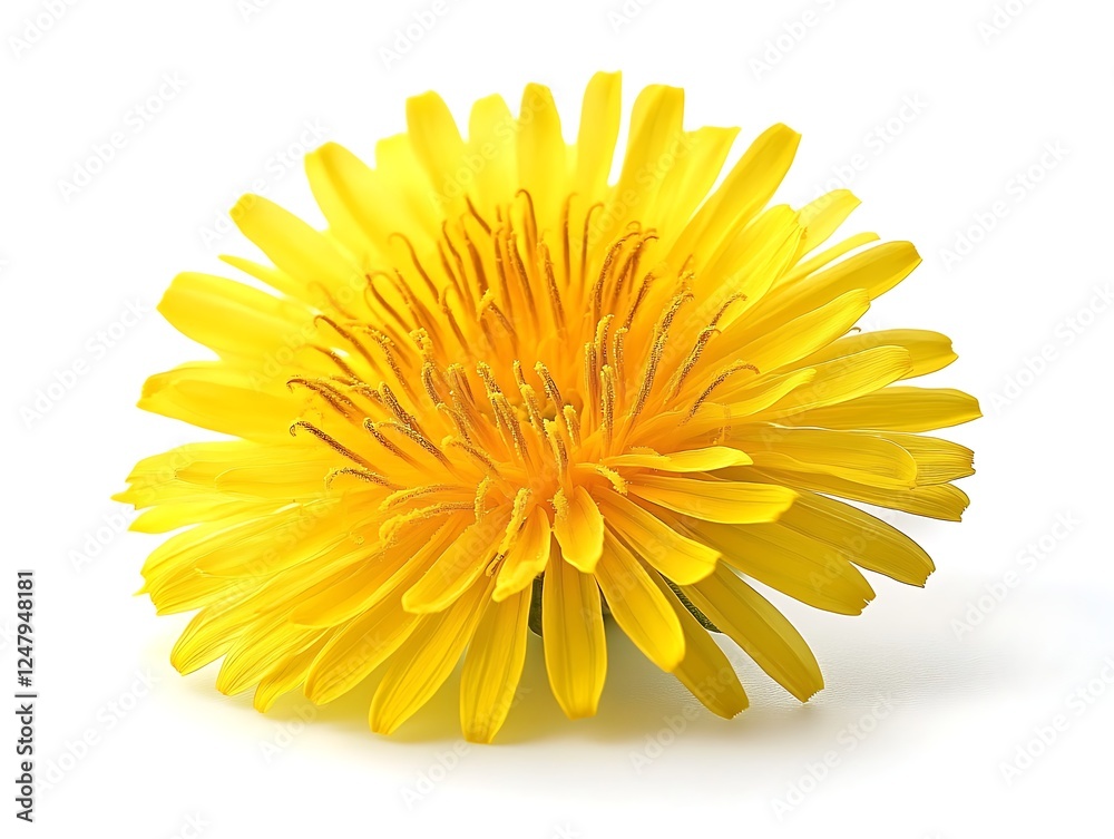 Isolated Yellow Dandelion Flower Close-up Isolated Yellow Dandelion Flower Close-up