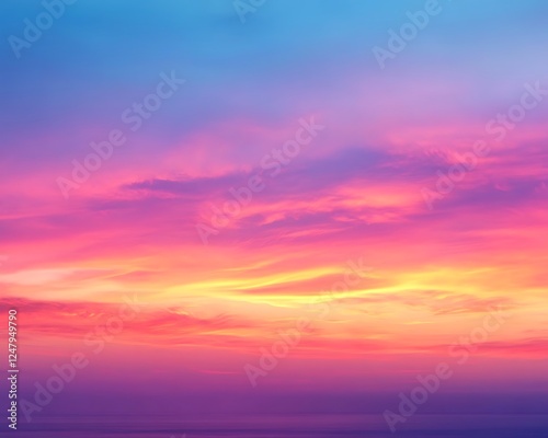 Colorful Sunset Sky Background