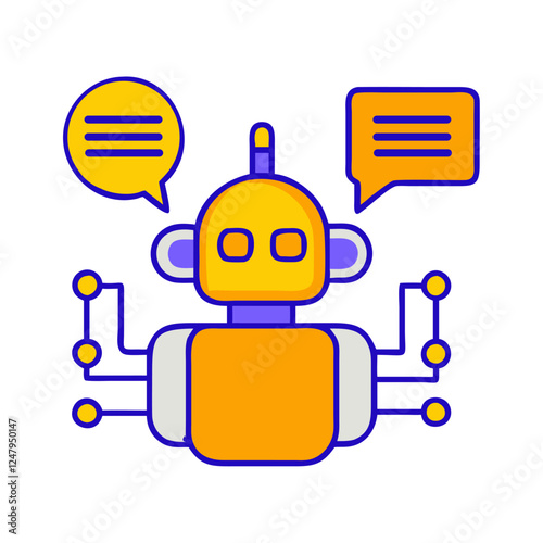 AI chatbot assistant technology illustration