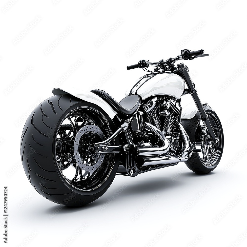 Custom Chrome Motorcycle: A Powerful and Luxurious Ride. Gleaming Chrome, Bold Design, and Unmatched Power. Experience the Thrill of the Open Road!