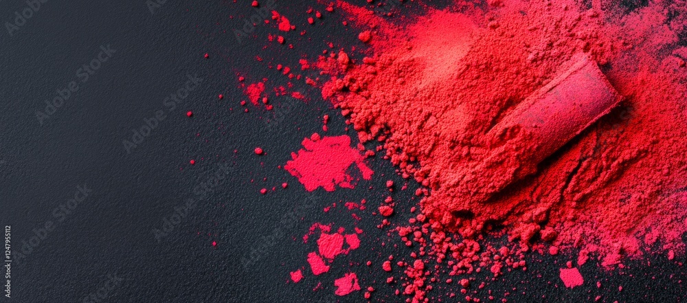 Exploring the vibrant textures of red powder for festive celebrations Exploring the vibrant textures of red powder for festive celebrations