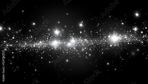 Cosmic dust nebula space background photo