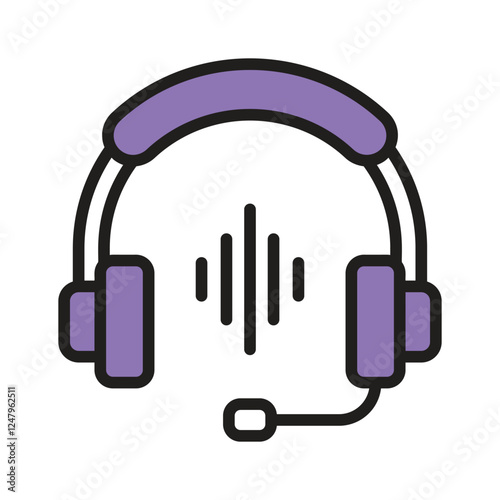 Ready to use icon for personal listening designs