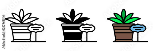 Plant Marker is a small sign or tag placed in soil to label and identify different plant species in gardens.