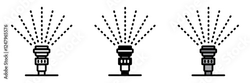 Sprinkler is a device that sprays water over plants, ensuring even irrigation for lawns, flower beds, or vegetable gardens.