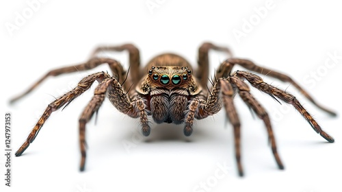 Wallpaper Mural Close-up spider, front view, white background, nature Torontodigital.ca