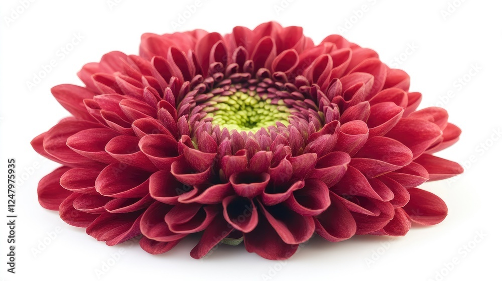 A vibrant red daisy with layered petals, A vibrant red daisy with layered petals,