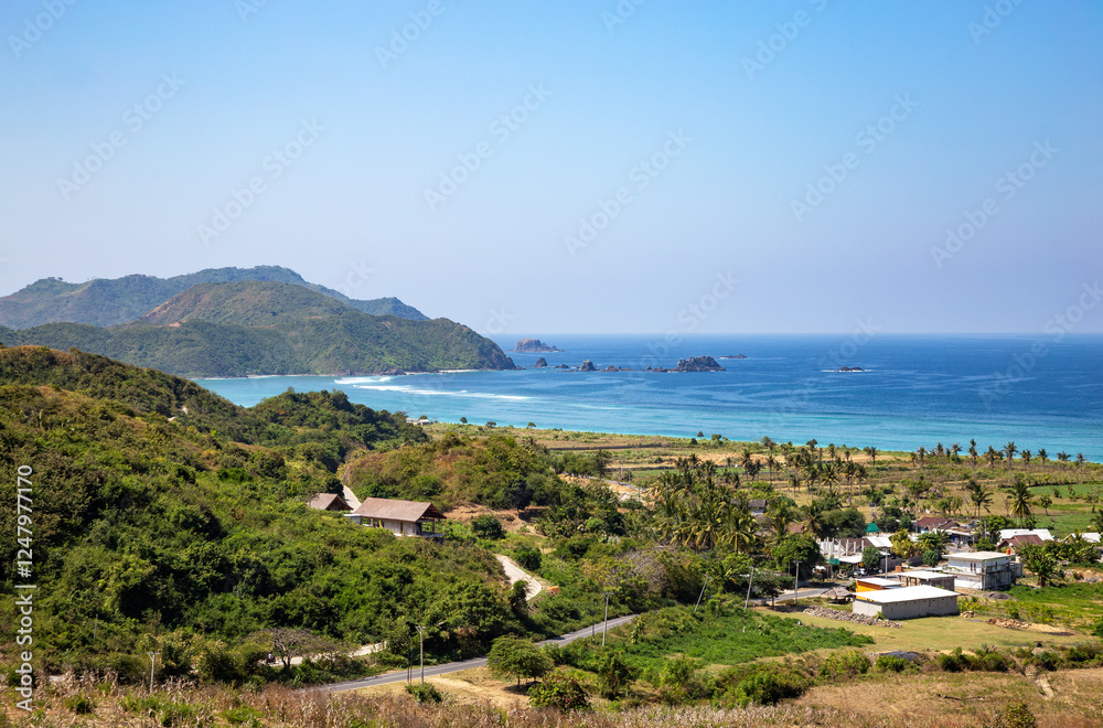 Obraz premium Lancing Beach, Island Lombok, Indonesia, Southeast Asia.