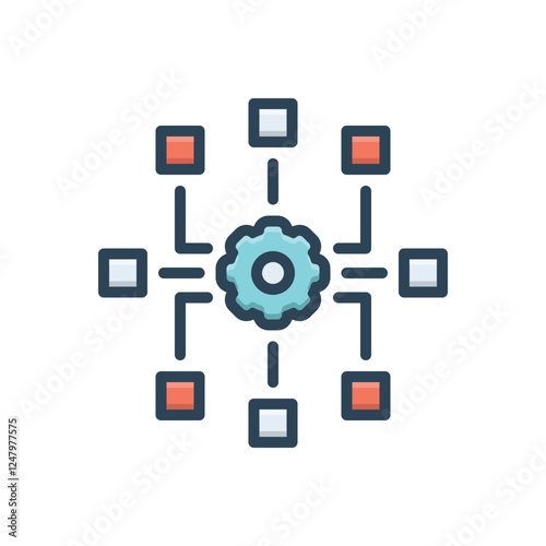 Free Download Color illustration icon for framework - GFXLoad