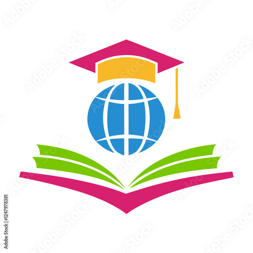 Elevate Your Knowledge: A Modern Logo Symbolizing Education and Achievement