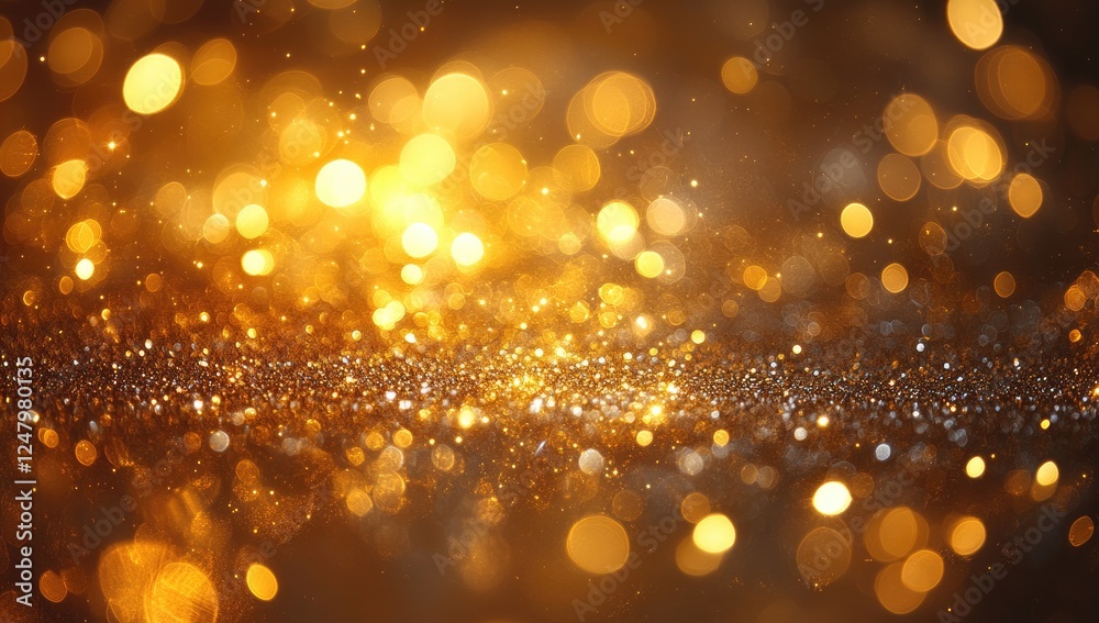 Abstract gold bokeh background with sparkling golden lights and glitter, perfect for festive or celebratory themes. Blurry circles of light create a warm and dazzling effect Abstract gold bokeh background with sparkling golden lights and glitter, perfect for festive or celebratory themes. Blurry circles of light create a warm and dazzling effect