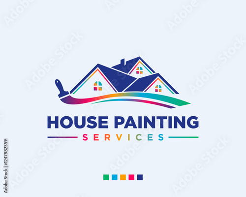 House painting service logo