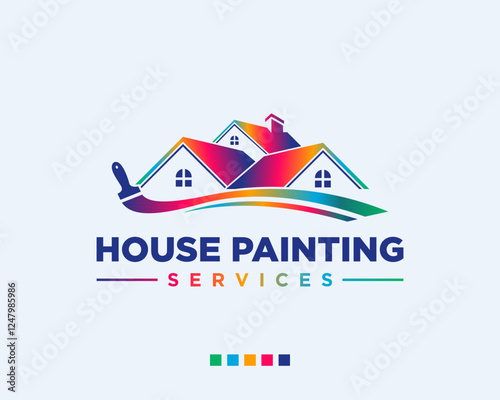 House painting service logo