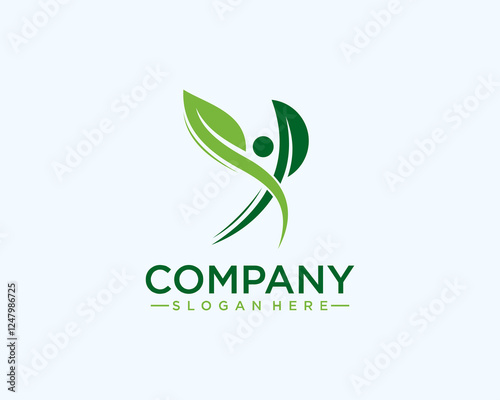 People leaf logo photo