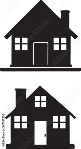Simple silhouette home