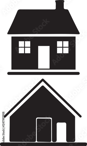 Simple silhouette home