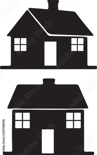 Simple silhouette home