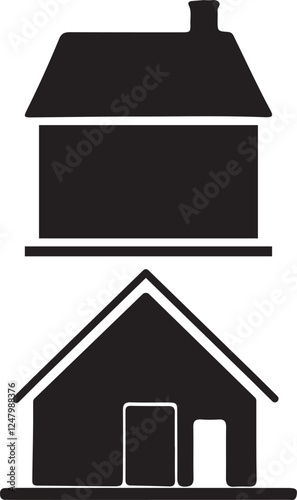 Simple silhouette home
