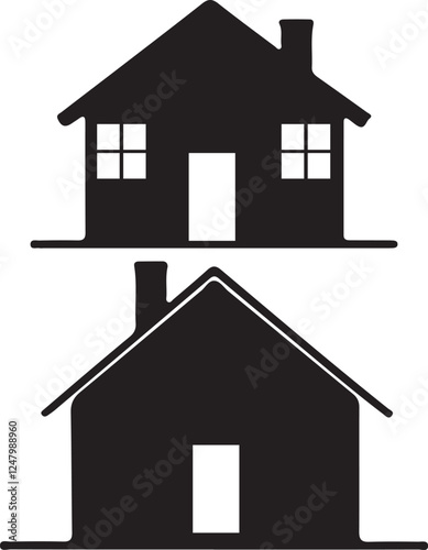 Simple silhouette home