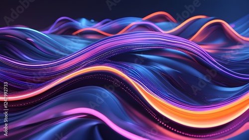 wavy blue and purple background