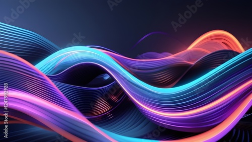 abstract colorful wave background