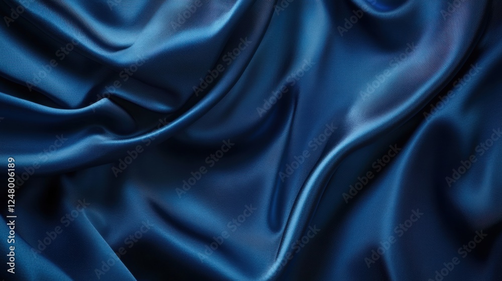 Fototapeta premium a deep blue background with a subtle fabric texture