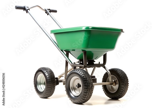 fertilizer spreader isolated on a white background
