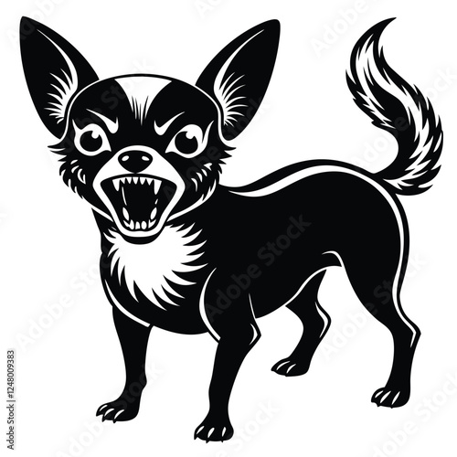 dog silhouette vector illustration