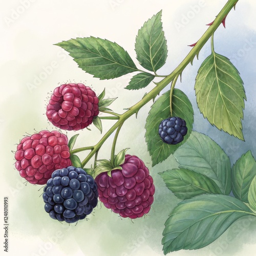 Botanical Watercolor Illust...
