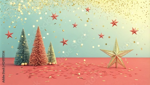 Festive Christmas Scene Thr...