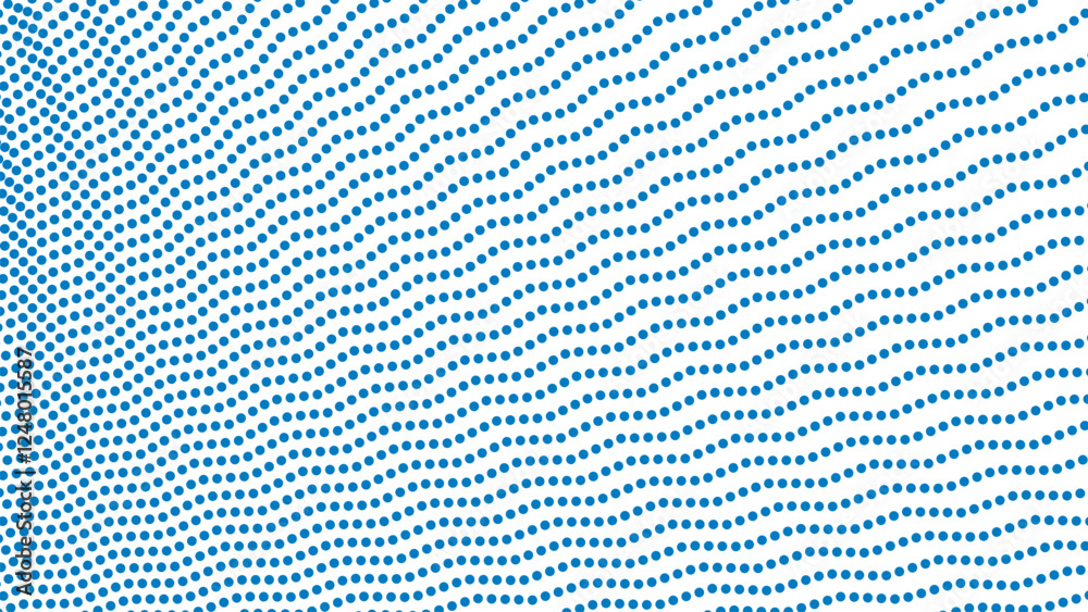 Fototapeta premium Blue halftone pattern abstract background for fabric style
