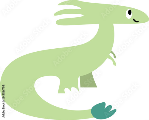 Cute Baby Dinosaur Illustration Element