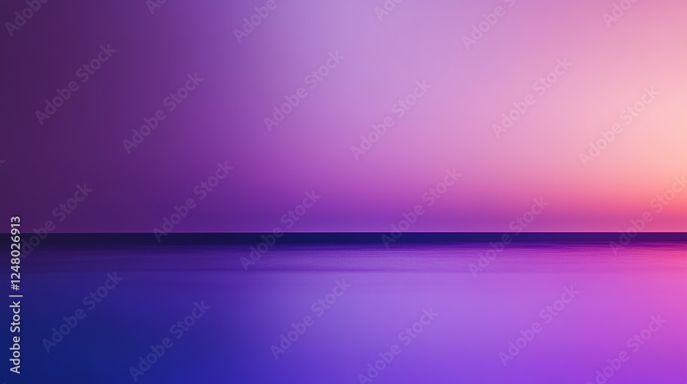 Serene Purple Ocean Sunset Landscape Serene Purple Ocean Sunset Landscape